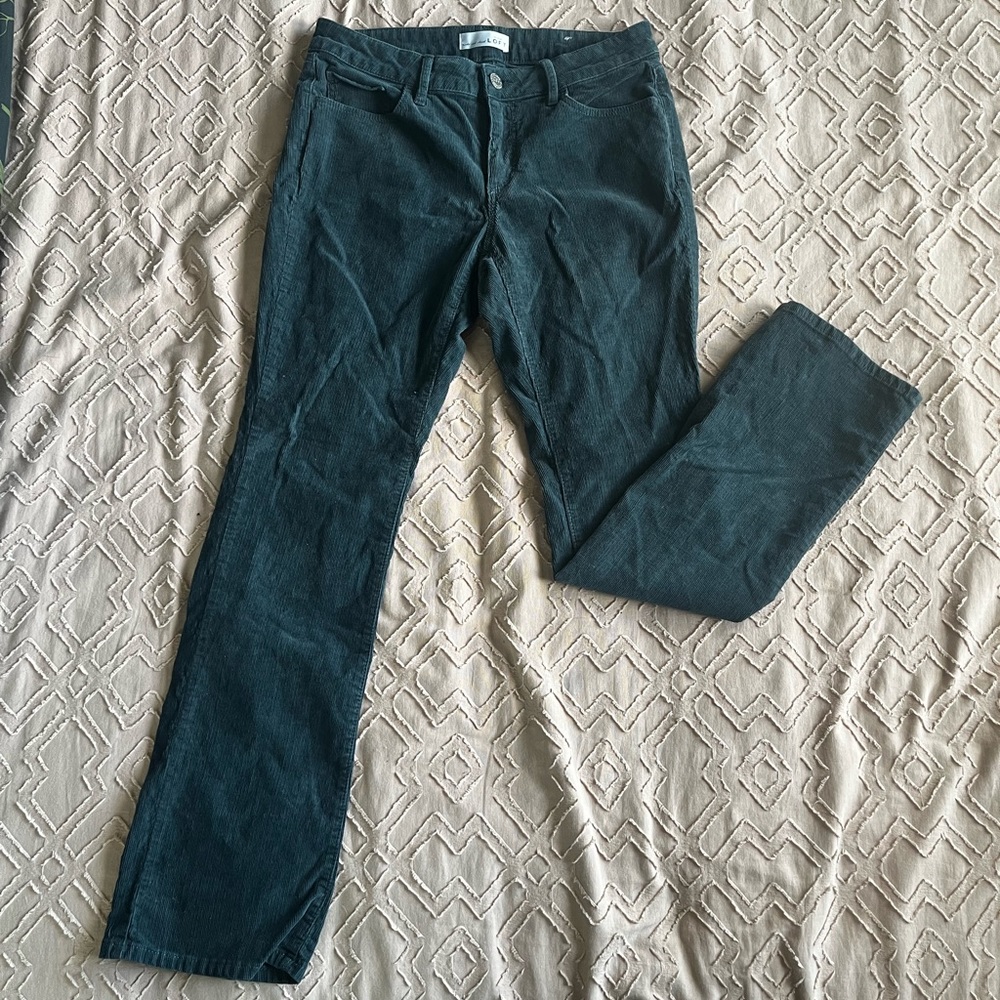 stylish, teal/blue, Curvy/bootcut, corduroy, Ann Taylor Loft pants